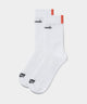 Fall Crew Socks - White