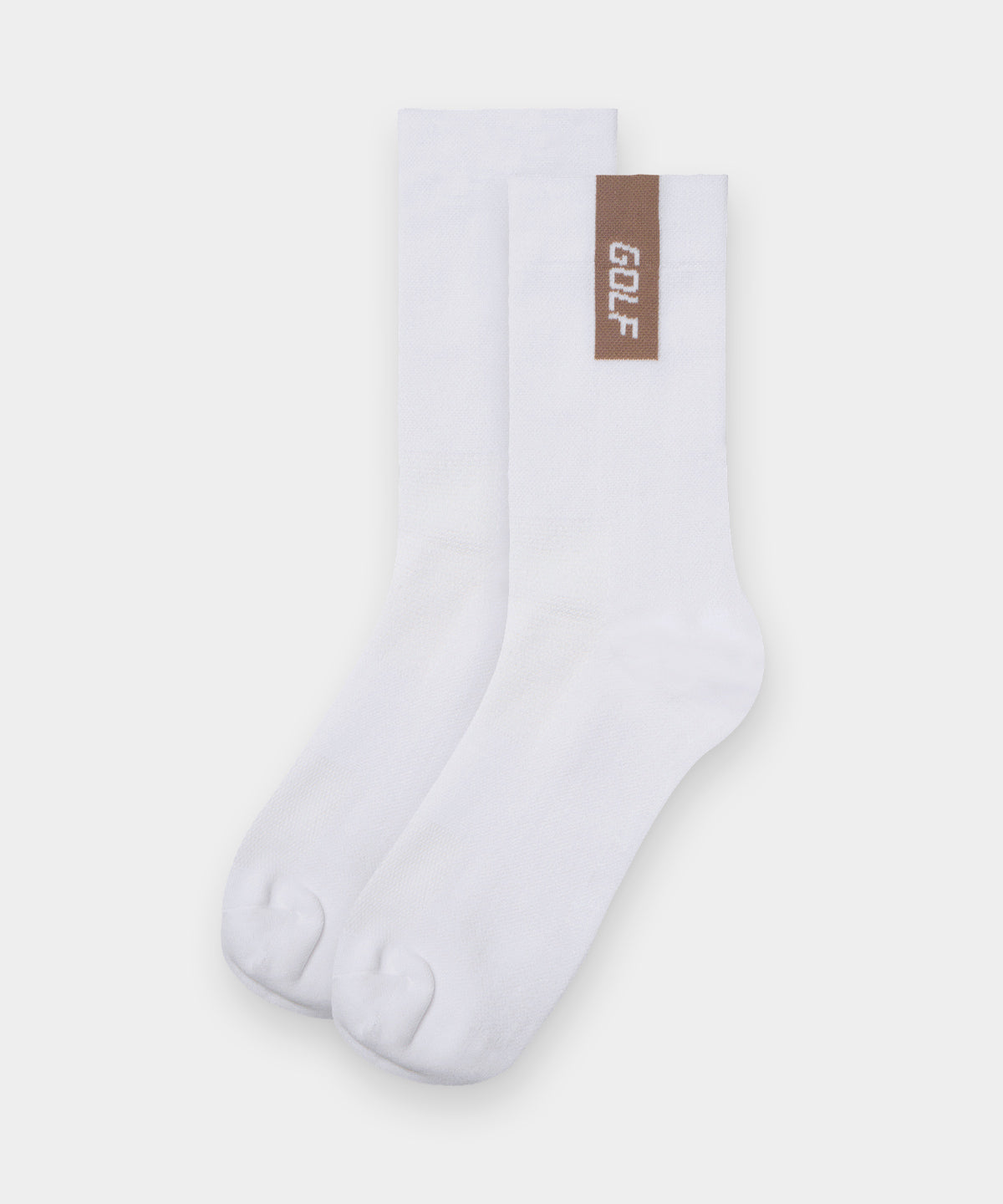 Women's White Script Crew Socks