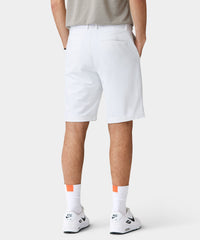 White Four-Way Stretch Shorts