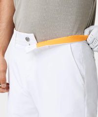 White Four-Way Stretch Shorts