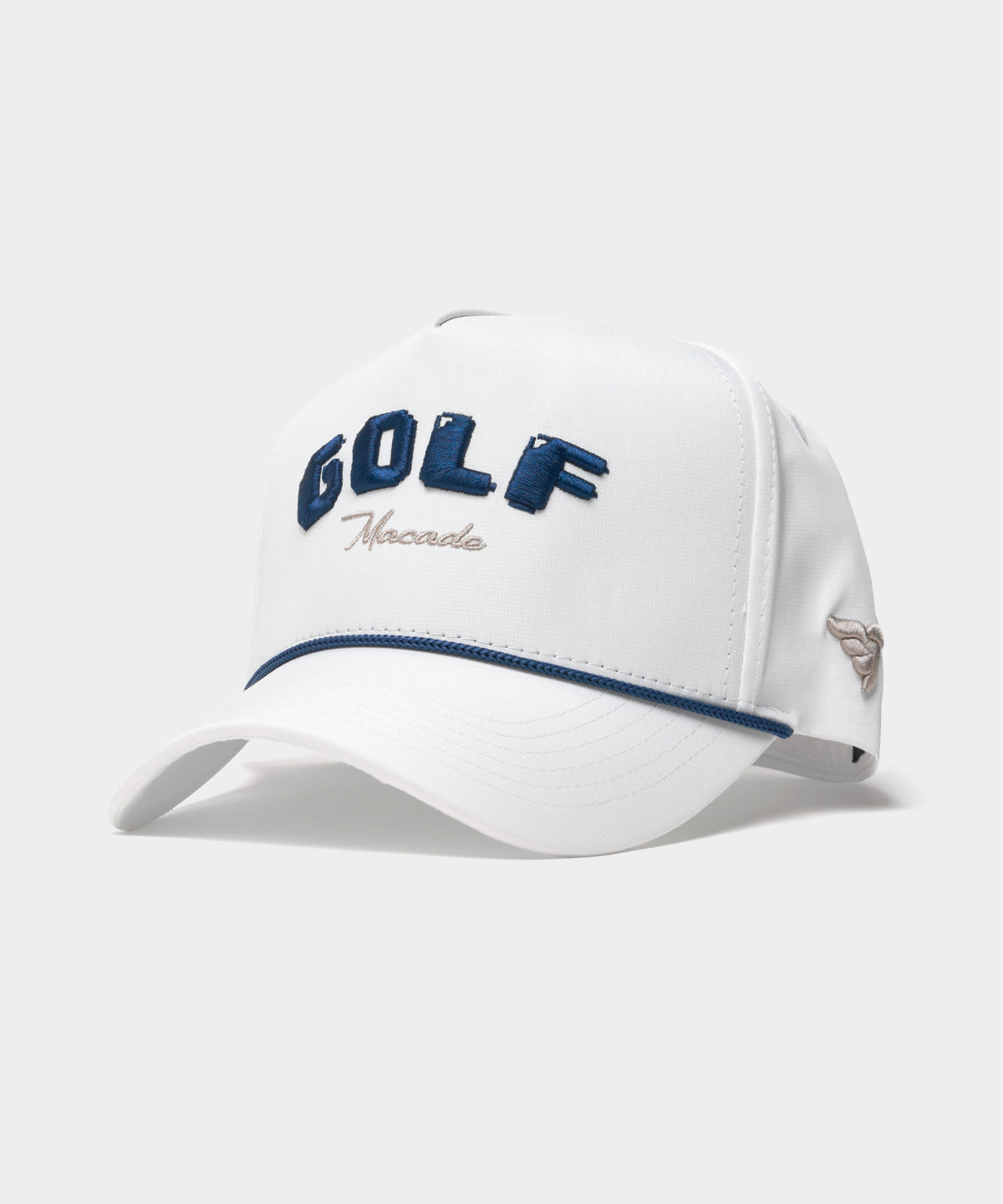 White Crossover Rope Snapback