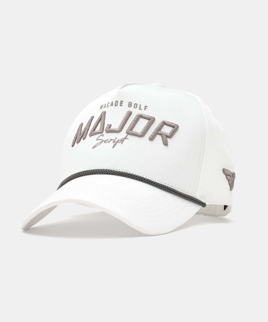 White Major Rope Snapback