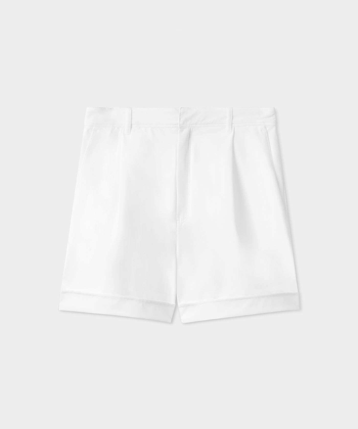 Ivory Pleated Course Shorts