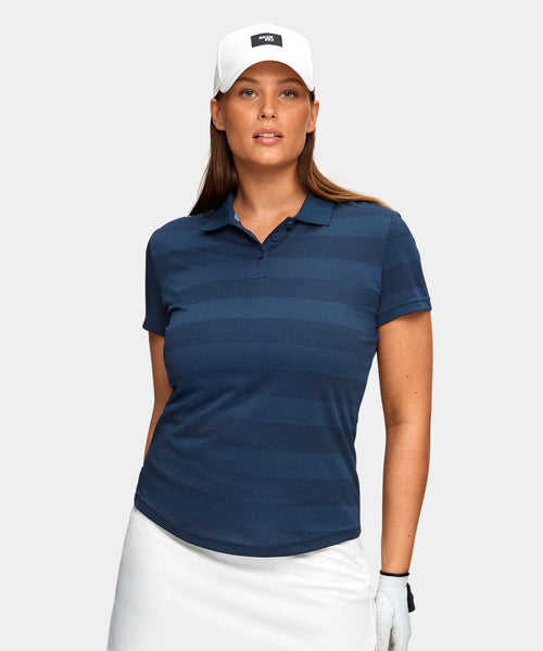 Navy Long Sleeve Polo Shirt M | Macade Golf