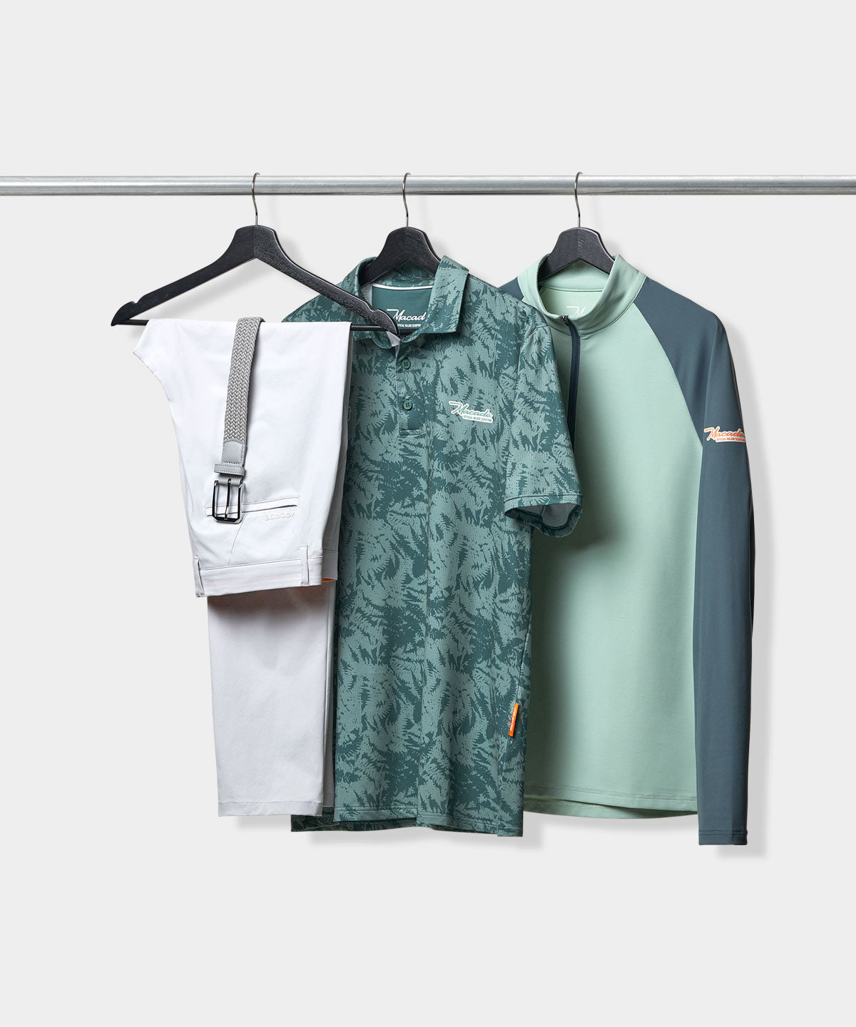 Fern Script Polo Shirt - Mint