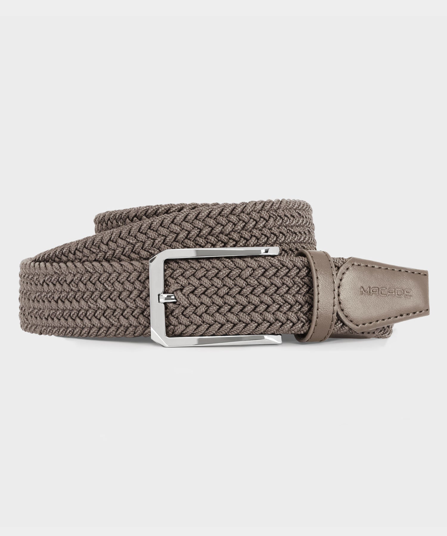 Macade Women's Elastic Belt 9134591- Large Ash Brown