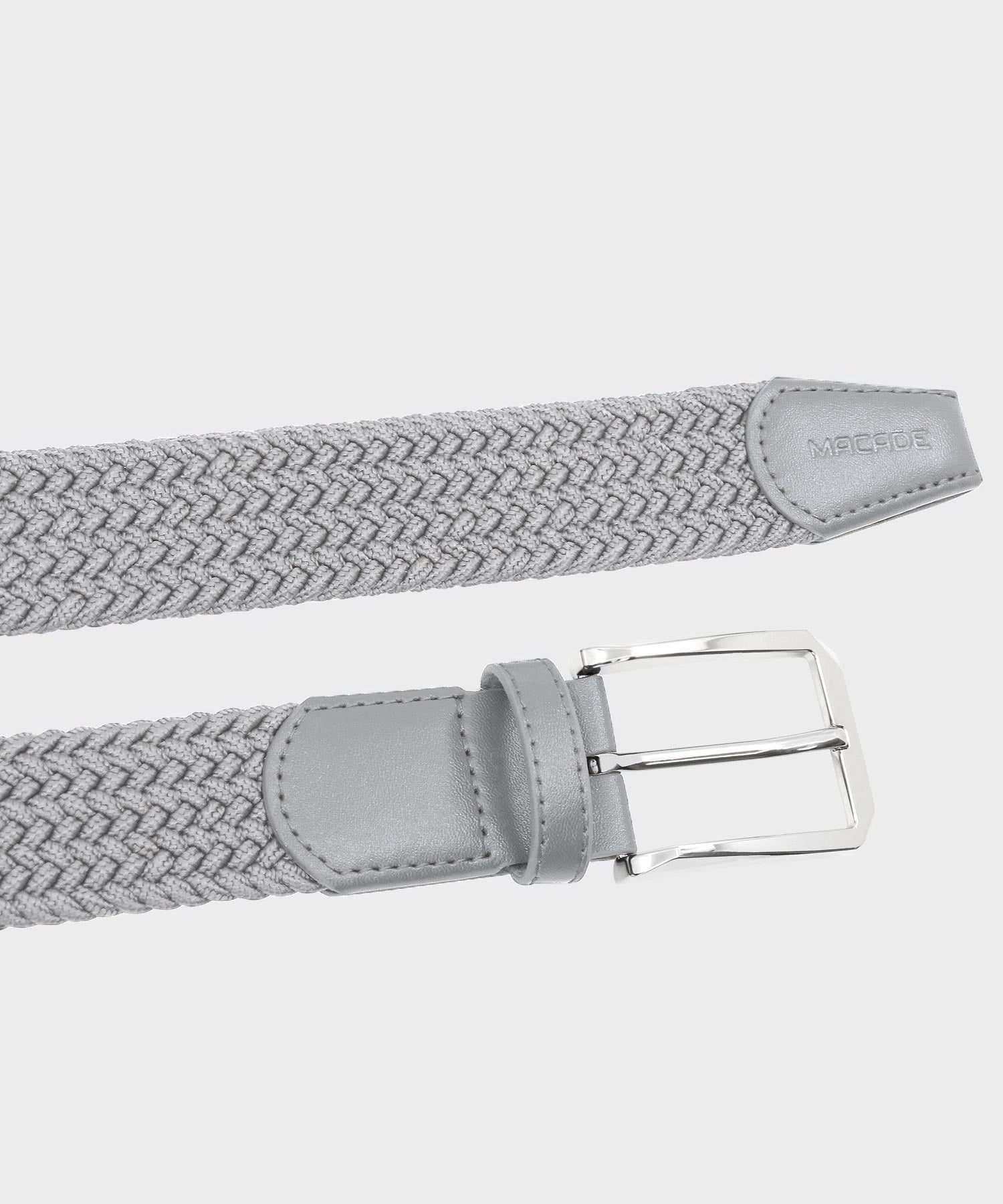 Macade Golf | Men's Elastic Belt - Light Grey | Size: 34 | Grey Macade Golf | Men's Elastic Belt - Light Grey | Size: 34 | Grey