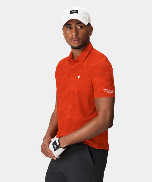 Orange Intarsia Oversized Crewneck S | Macade Golf