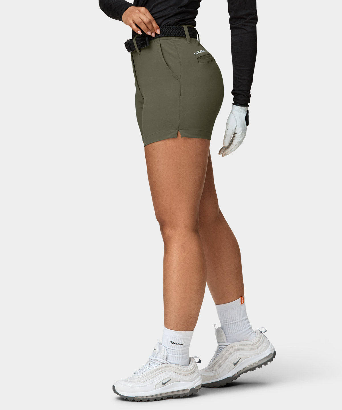 Olive Flex Shorts Macade Golf