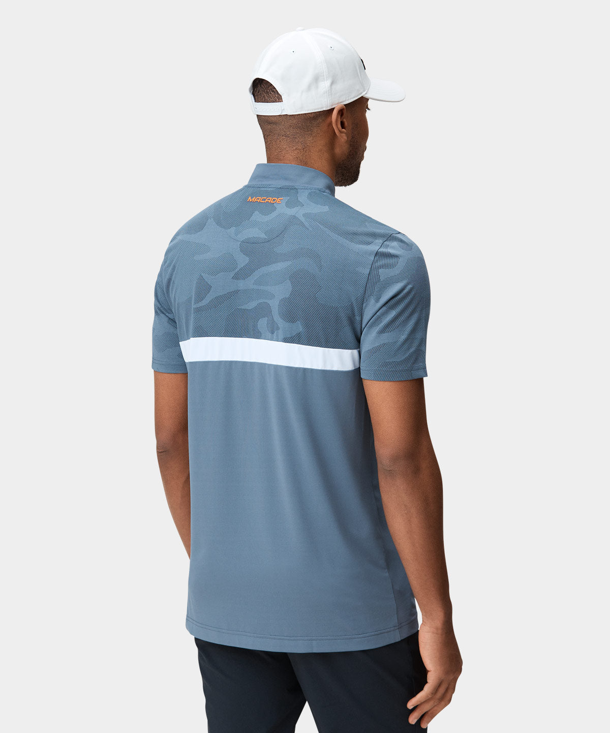 Stone Blue TX Bomber Shirt Macade Golf