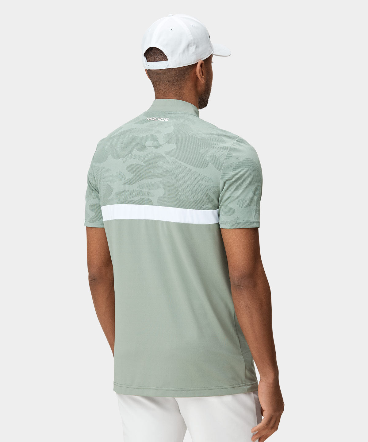 Sage Green TX Bomber Shirt Macade Golf