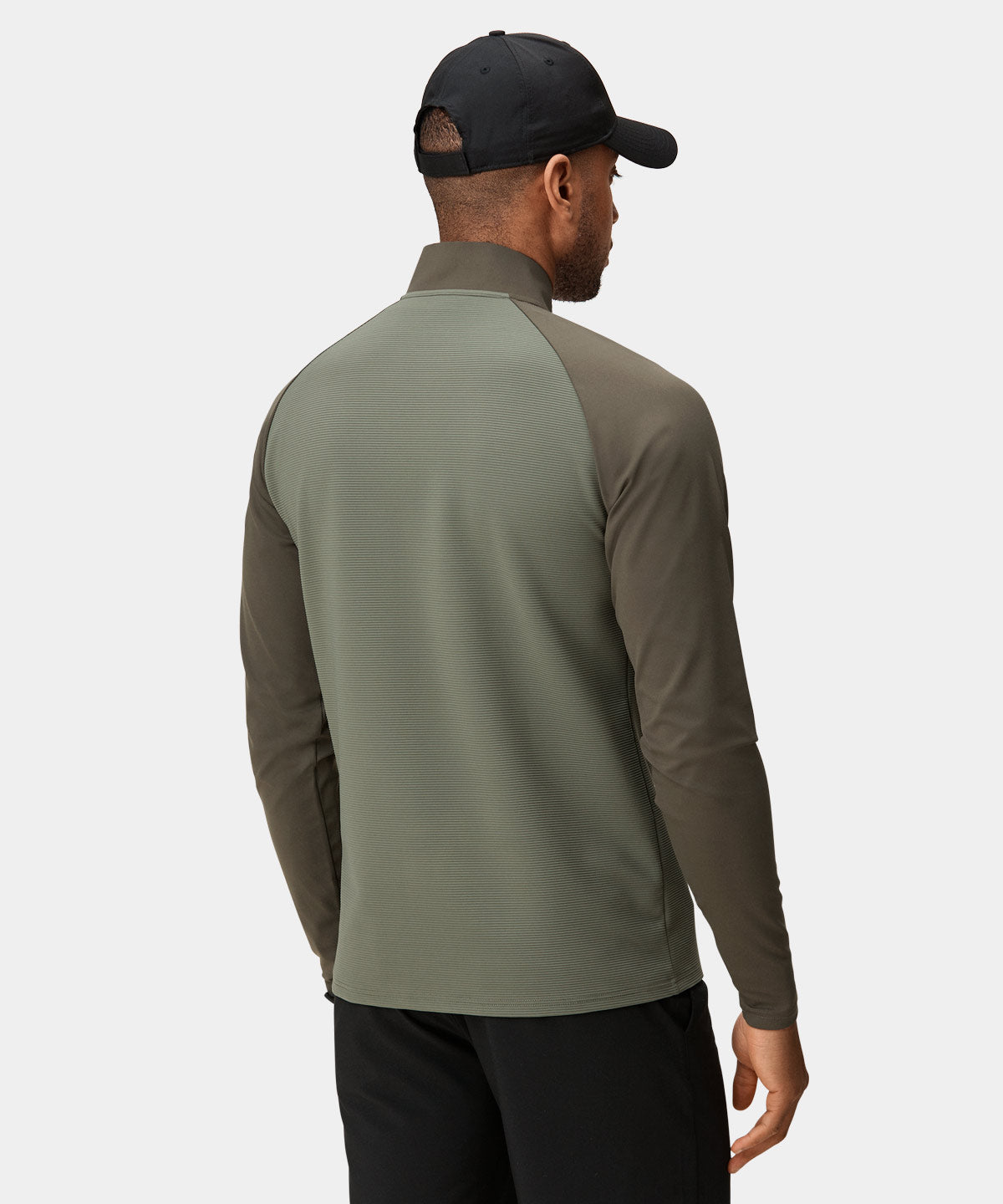 Olive Green Tech Bomber Zip Macade Golf