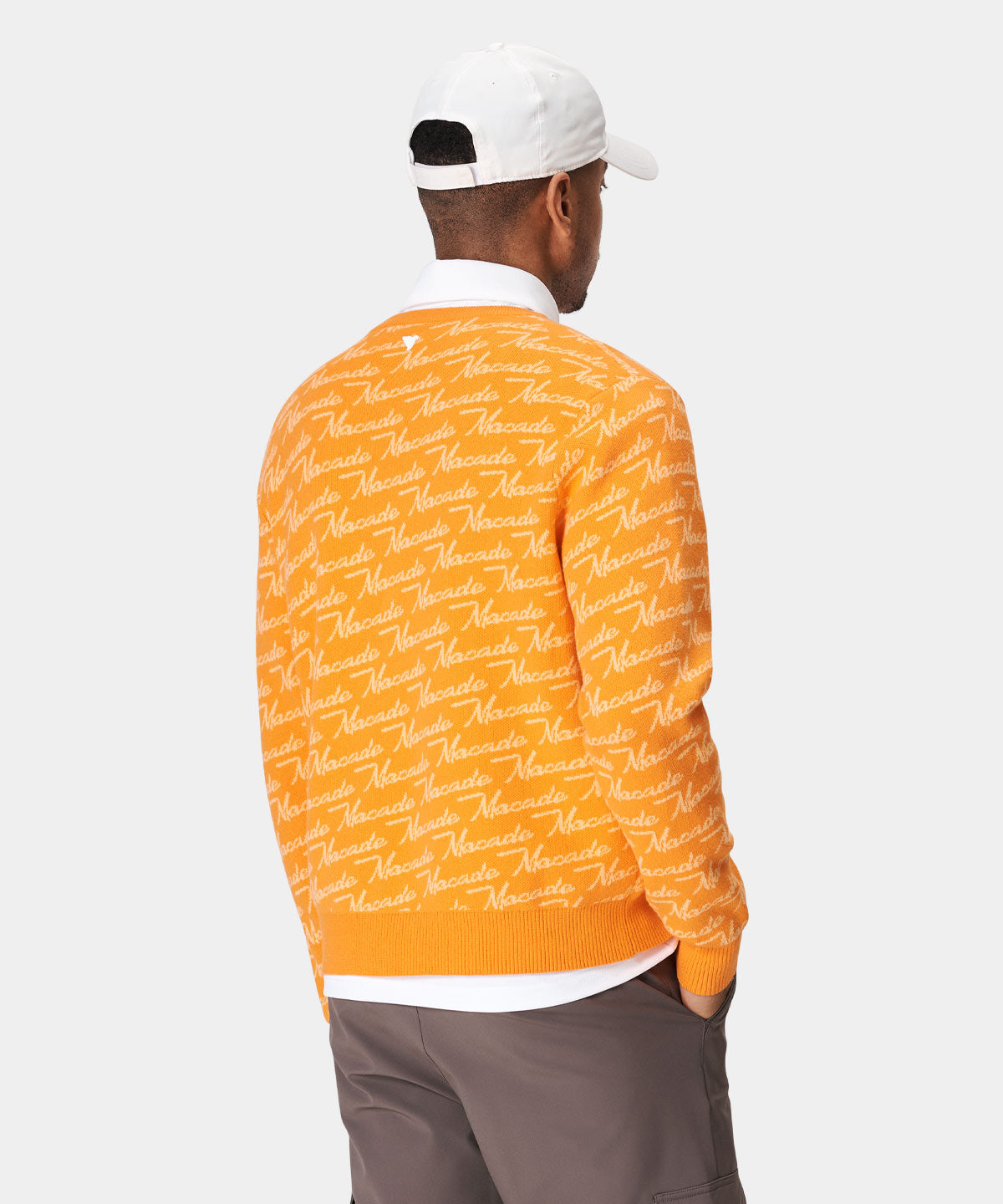Louis Vuitton Orange Monogram Jacquard Crew Neck Sweatshirt in