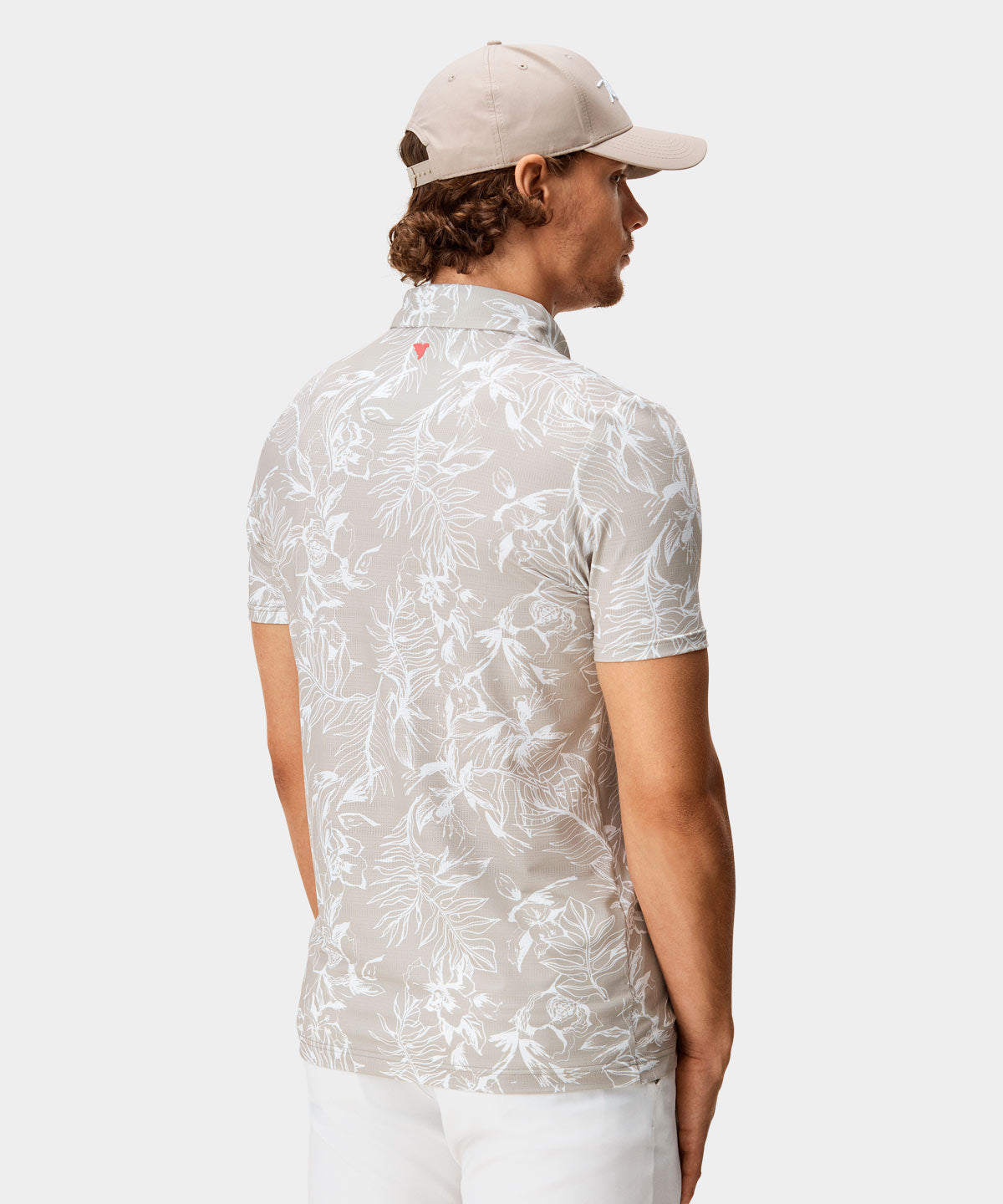 Tan Floral Players Polo Shirt Macade Golf