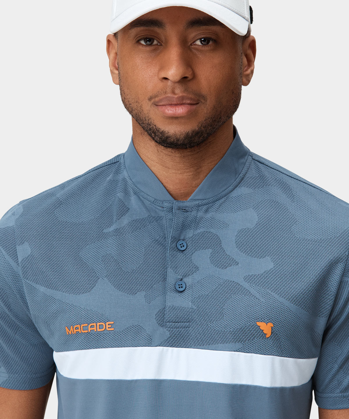 Stone Blue TX Bomber Shirt Macade Golf