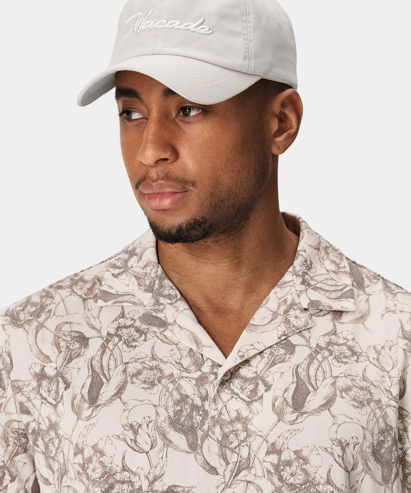 Taylor Flowery Beige Camp Shirt – Macade