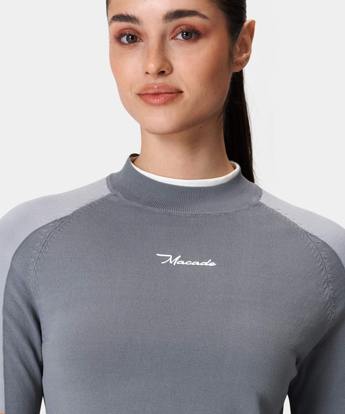 Gray TR Tour Mock Neck