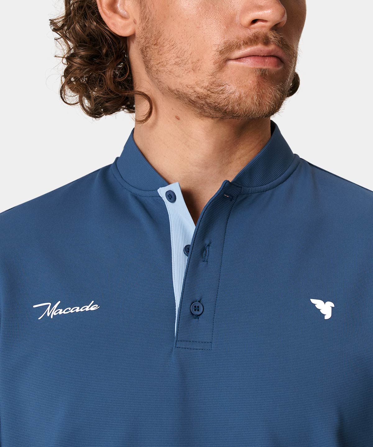 Heath Bomber Shirt - Spruce Blue