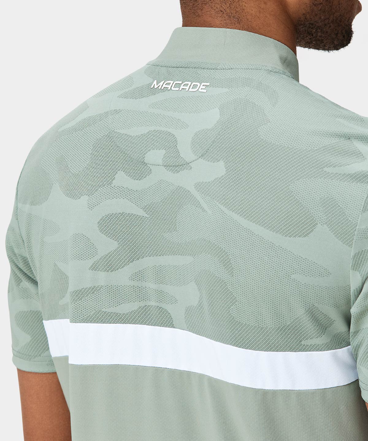 Sage Green TX Bomber Shirt Macade Golf