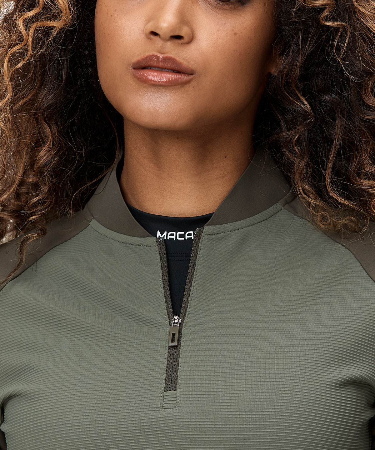 Pine Green Tech Bomber Zip Macade Golf