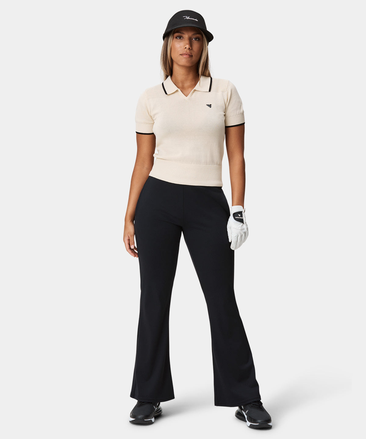 Women s Black Range Flared Pants Macade Golf