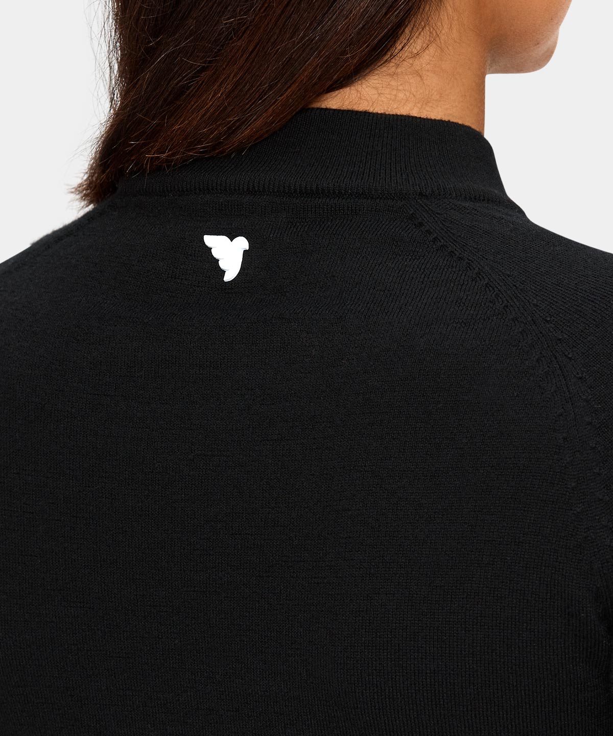 Black Merino Tech Quarter Zip Macade Golf