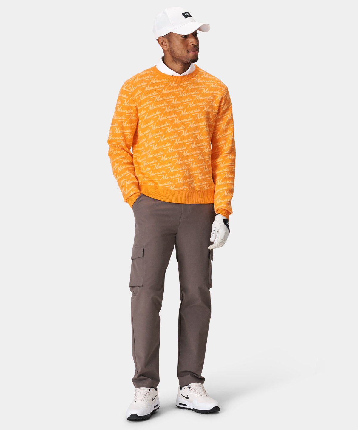 vuitton orange sweater