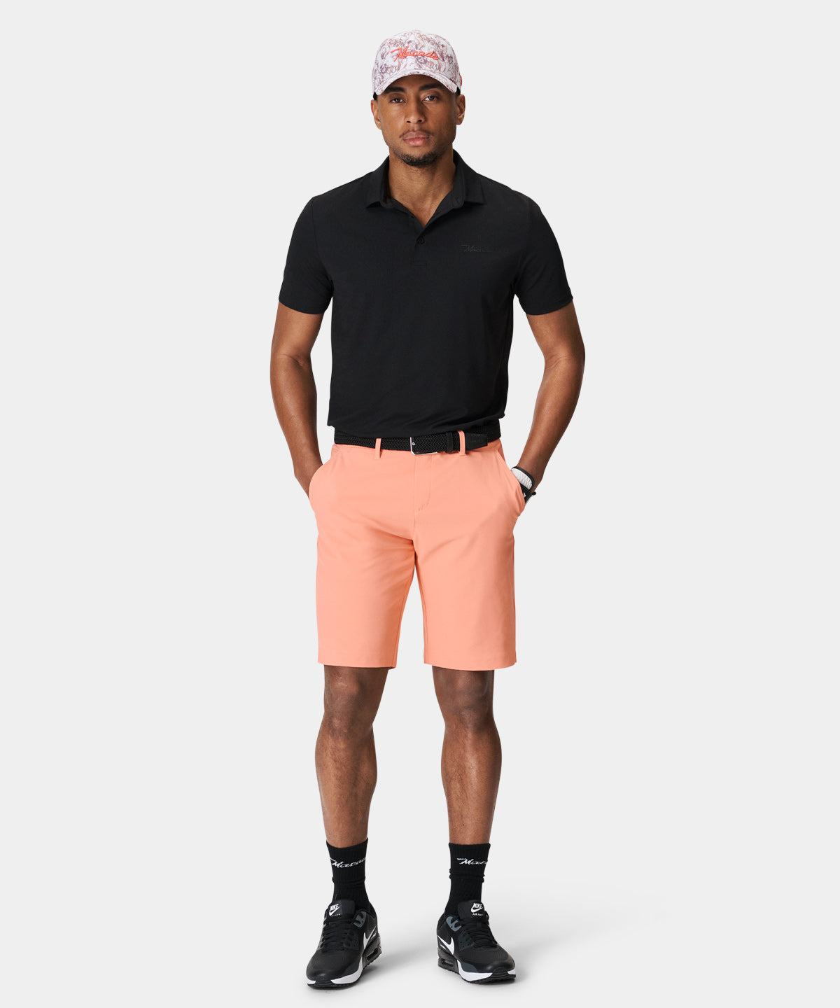 Coral Four-Way Stretch Shorts