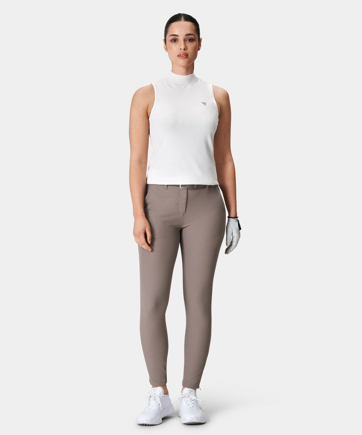 Taupe Four-Way Stretch Jogger