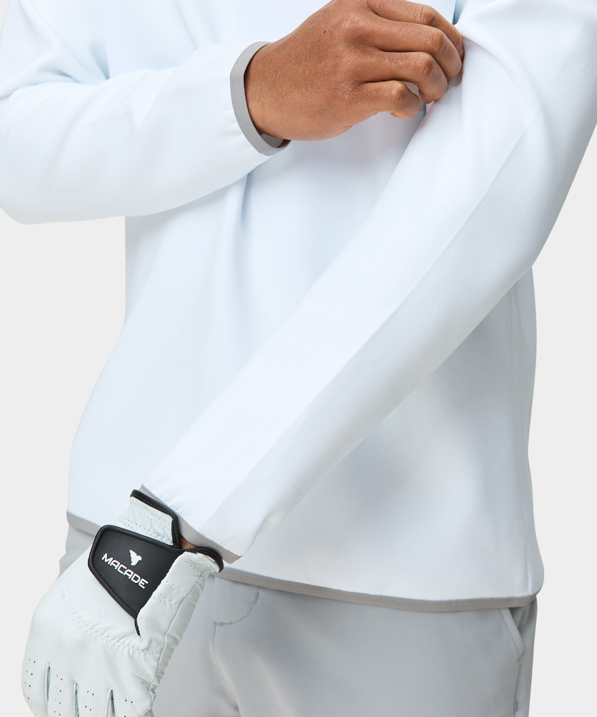 White Therma Hoodie Zip Macade Golf