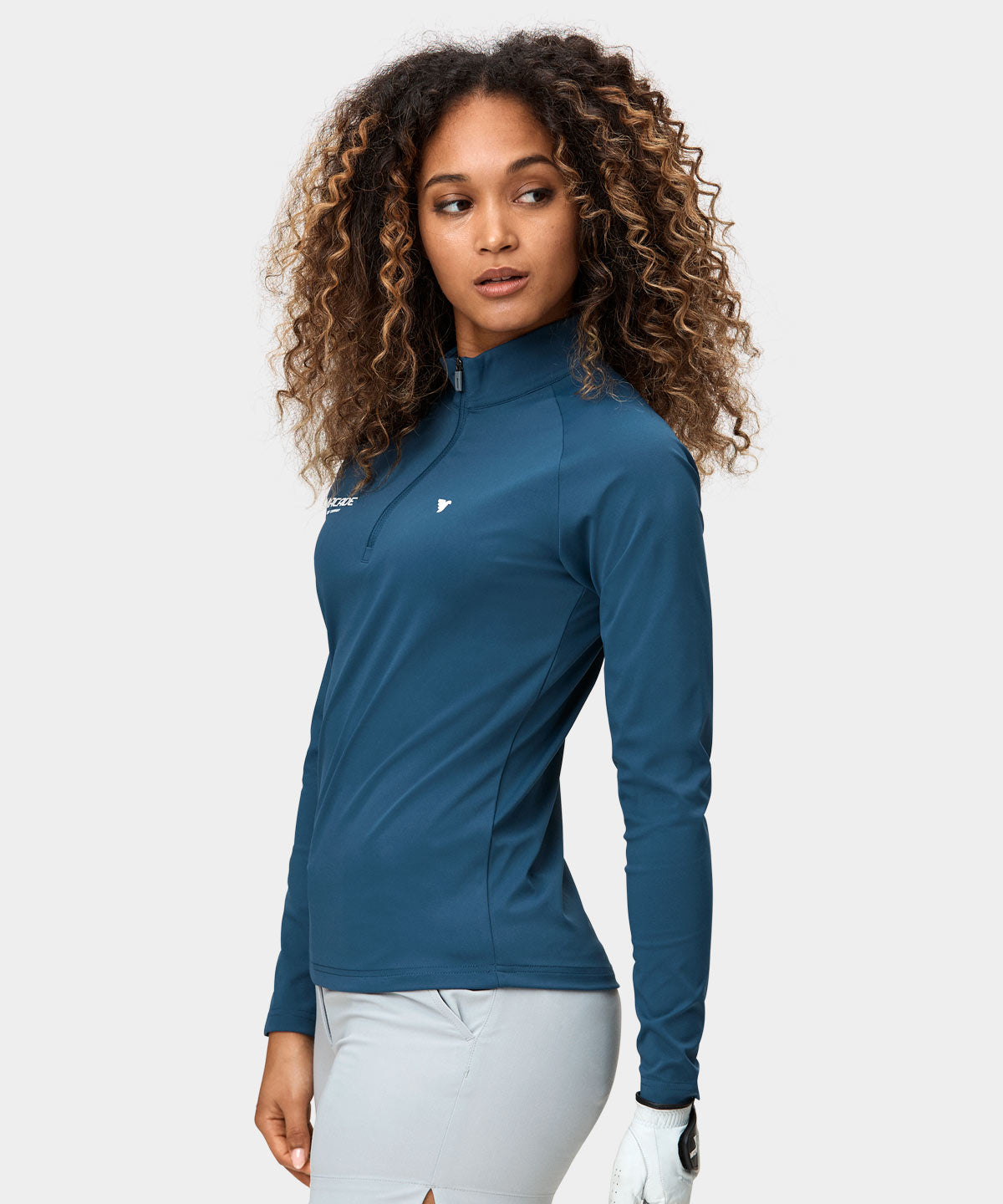 Stone Blue Tour Quarter Zip Macade Golf