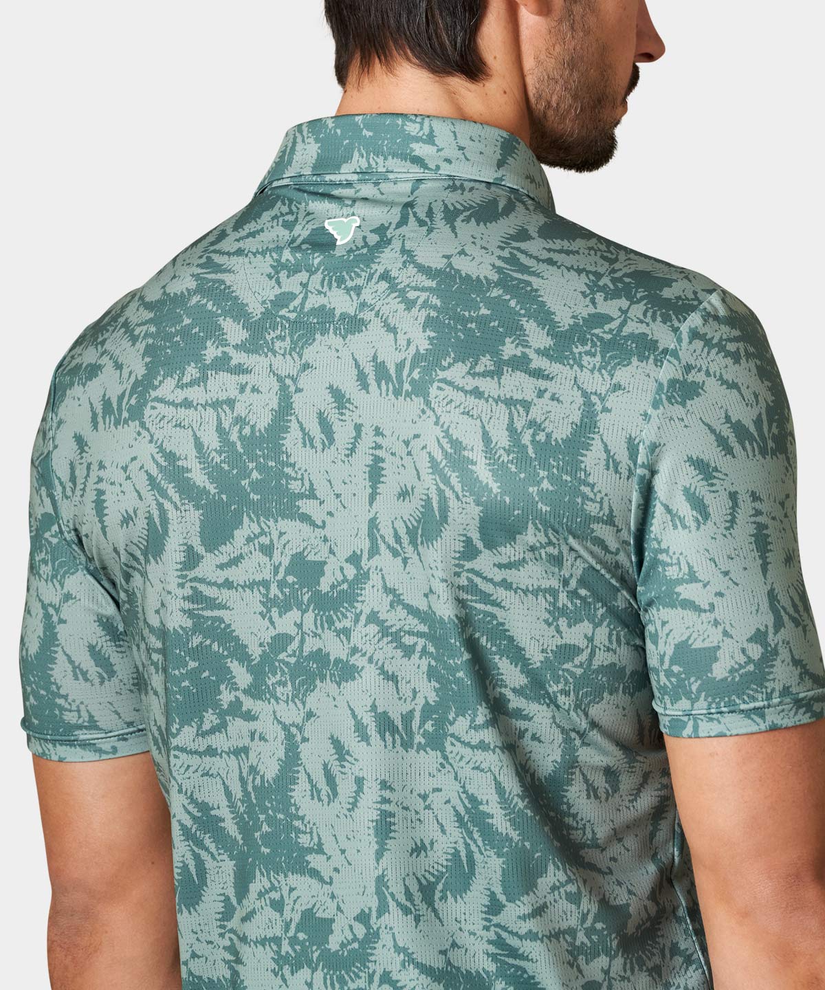 Fern Script Polo Shirt - Mint