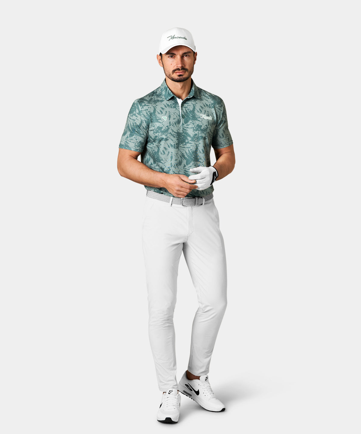 Fern Script Polo Shirt - Mint